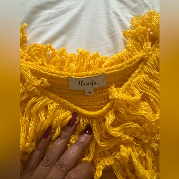 Hanifa Yellow CASSANDRA KNIT DRESS - Picture 5 of 5